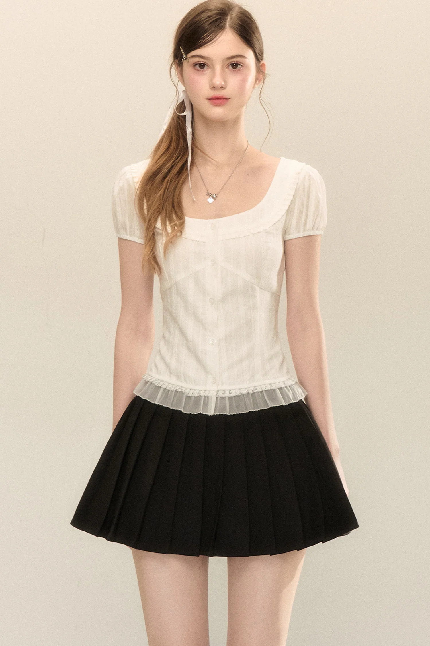 Gentle Short-Sleeved Shirt - kasudy