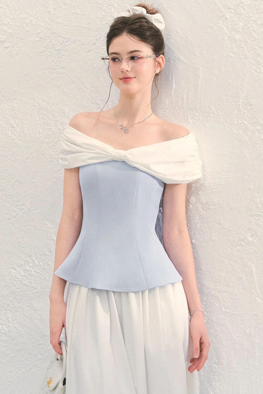 Off-Shoulder Peplum Top - kasudy