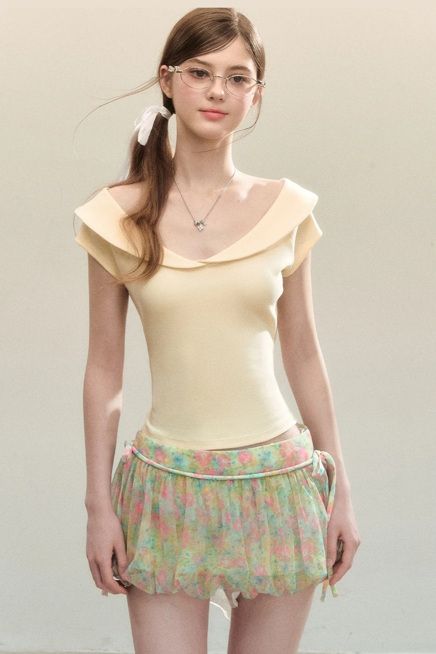 Doll Collar T-Shirt - kasudy