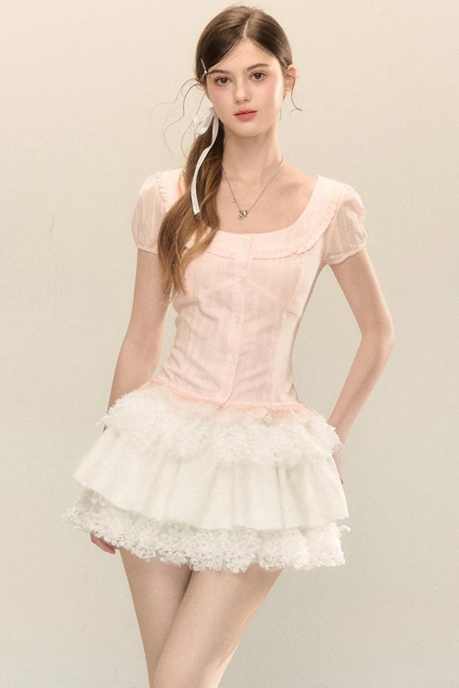 Gentle Short-Sleeved Shirt - kasudy